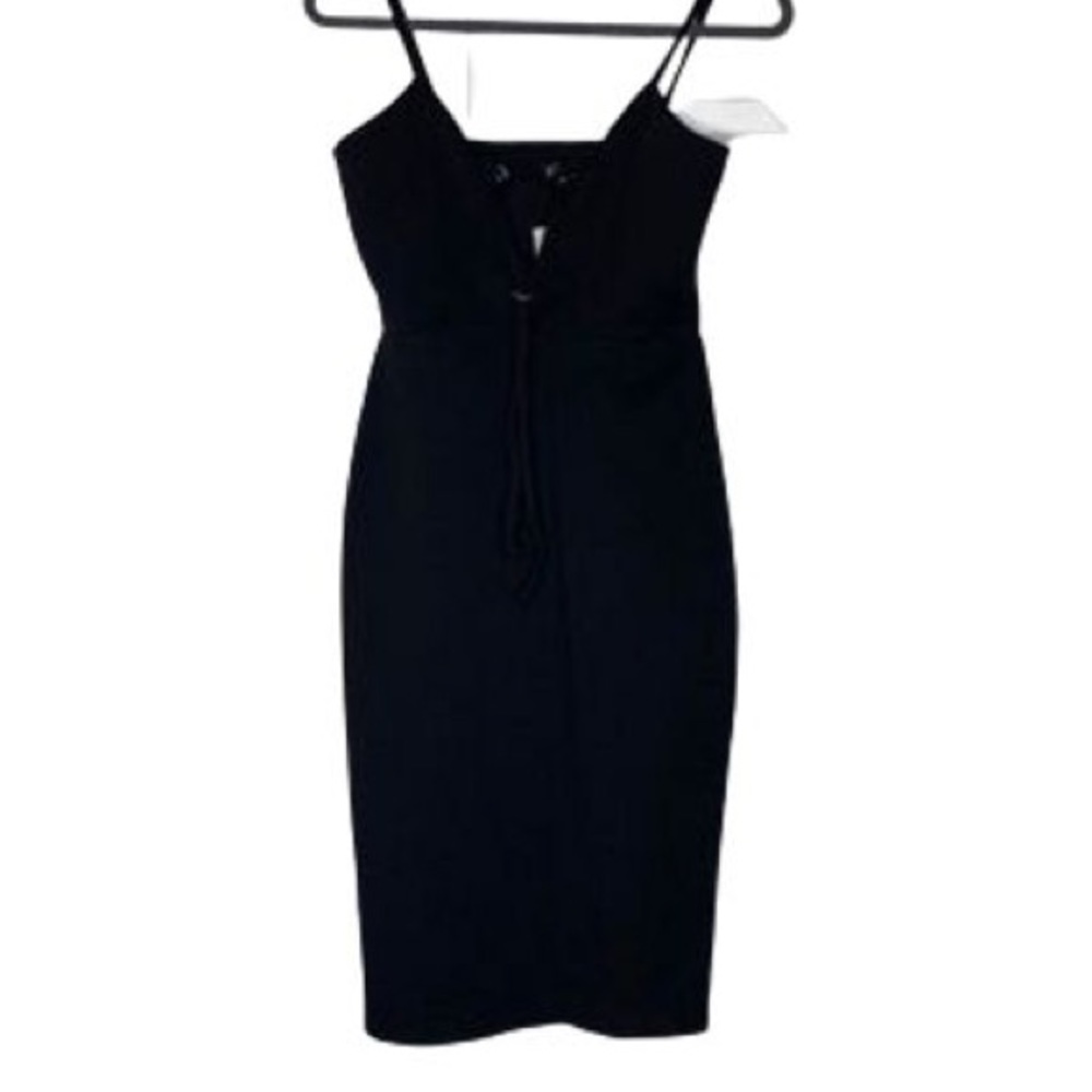 💋Mini black sleeveless dress